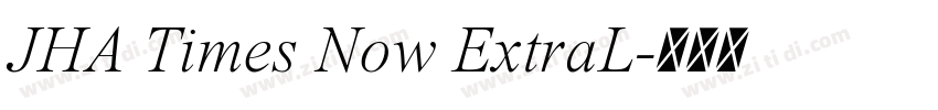 JHA Times Now ExtraL字体转换
